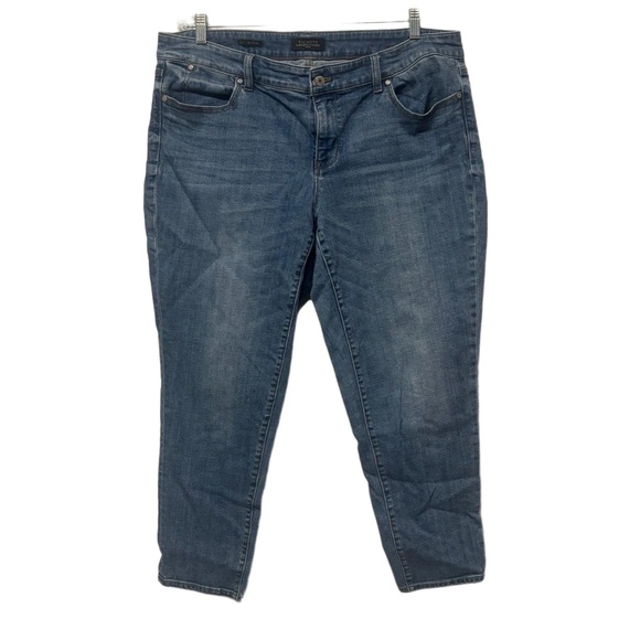 Talbots Denim - Talbots Jeans Women 16 Medium Wash Blue Flawless Five-Pocket Boyfriend Relaxed